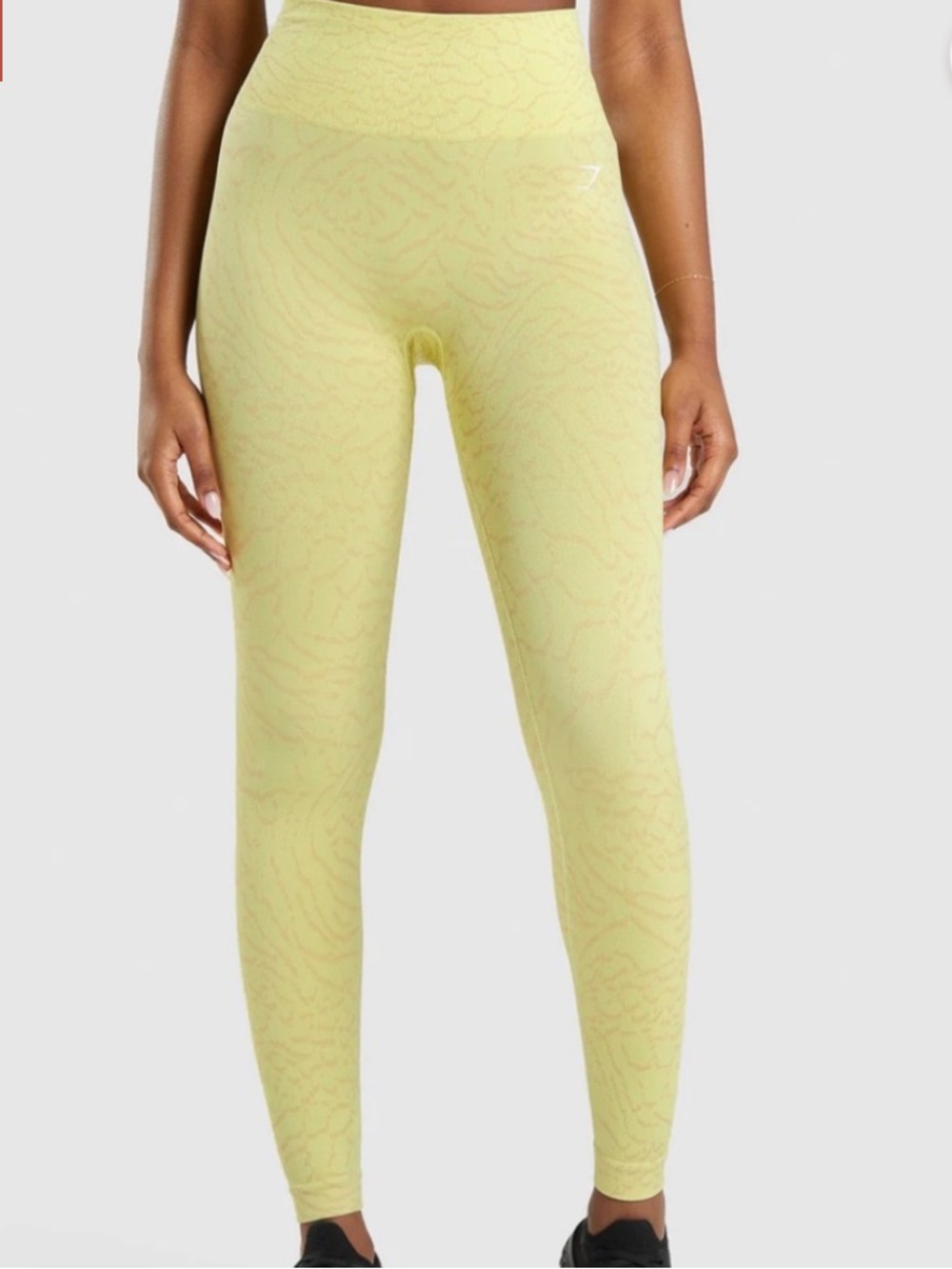 Gymshark Adapt Animal Scrunch Butt leggings Yellow